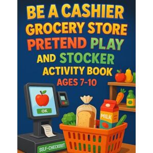Renea, Christelle Be a Cashier Grocery Store Pretend Play and Stocker Activity Book Ages 7-9: Fun Grocery Store Role-Play with Cash Register, Stocking Shelves, and Coloring Activities for Kids Renea, Christelle Be a Cashier Grocery Store Pretend Play and Stocker Activity Book Ages 7-9: Fun Grocery Store Role-Play with Cash Register, Stocking Shelves, and Coloring Activities for Kids
