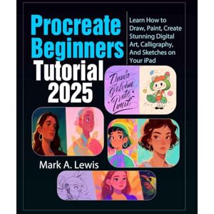 A. Lewis, Mark Procreate Beginners Tutorial 2025: Learn How to Draw, Paint, Create Stunning Digital Art, Calligraphy, And Sketches on Your iPad A. Lewis, Mark Procreate Beginners Tutorial 2025: Learn How to Draw, Paint, Create Stunning Digital Art, Calligraphy, And Sketches on Your iPad