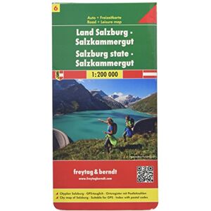 Freytag & Berndt Sheet 6, Federal State Salzburg Salzkammergut Road Map 1:200 000: Toeristische wegenkaart 1:200 000 Freytag & Berndt Sheet 6, Federal State Salzburg Salzkammergut Road Map 1:200 000: Toeristische wegenkaart 1:200 000