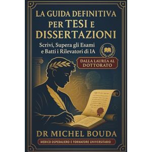 BOUDA, Michel La Guida Definitiva per Tesi e Dissertazioni: Scrivi, Supera gli Esami e Batti i Rilevatori di IA Dalla Laurea al Dottorato BOUDA, Michel La Guida Definitiva per Tesi e Dissertazioni: Scrivi, Supera gli Esami e Batti i Rilevatori di IA Dalla Laurea al Dottorato