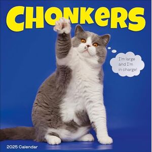 Calendars, Workman Chonkers Wall Calendar 2025: A Year of Cats Large and In Charge Calendars, Workman Chonkers Wall Calendar 2025: A Year of Cats Large and In Charge