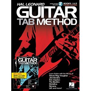 Various Hal Leonard Guitar Tab Method – Books 1 & 2 Combo Edition Beginner Songbook with Step-by-Step Lesson Sheet Music Practice Tracks with chord charts, rhythm studies and bonus digital content Various Hal Leonard Guitar Tab Method – Books 1 & 2 Combo Edition Beginner Songbook with Step-by-Step Lesson Sheet Music Practice Tracks with chord charts, rhythm studies and bonus digital content