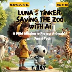 RAY, E. LUNA & TINKER: SAVING THE ZOO WITH AI: A Wild Mission to Protect Animals with Smart Tech (KIDSTech: AI Series) RAY, E. LUNA & TINKER: SAVING THE ZOO WITH AI: A Wild Mission to Protect Animals with Smart Tech (KIDSTech: AI Series)