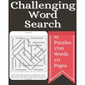 McNally, Jim Challenging word search: Large print word searches with easy to read letters that is 1700 words, word find, and more 8.5x11 inches, 111 pages 55 ... gift for vacations, holidays and free times McNally, Jim Challenging word search: Large print word searches with easy to read letters that is 1700 words, word find, and more 8.5x11 inches, 111 pages 55 ... gift for vacations, holidays and free times