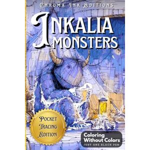 Editions, Chroma Ink Inkalia: Cute Monsters – Pocket Tracing Edition: A Satisfying and Relaxing Reverse Coloring Book for Teens and Adults – Trace, Travel, and Unwind with ... Black Pen (Inkalia Cozy Ink Tracing Edition) Editions, Chroma Ink Inkalia: Cute Monsters – Pocket Tracing Edition: A Satisfying and Relaxing Reverse Coloring Book for Teens and Adults – Trace, Travel, and Unwind with ... Black Pen (Inkalia Cozy Ink Tracing Edition)