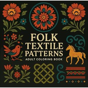 Martin, Chris Folk Textile Patterns Adult Coloring Book Martin, Chris Folk Textile Patterns Adult Coloring Book