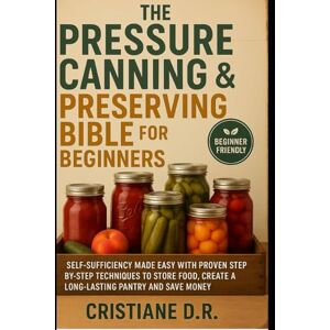 DR, Cristiane The Pressure Canning & Preserving Bible for Beginners: Self-Sufficiency made easy with proven step-by-step techniques to store food, create a ... money (Canning and Preserving for Beginners) DR, Cristiane The Pressure Canning & Preserving Bible for Beginners: Self-Sufficiency made easy with proven step-by-step techniques to store food, create a ... money (Canning and Preserving for Beginners)