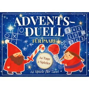Nook, Kleines Adventsduell für Paare: Das besondere Adventskalender-Spielbuch – 24 Spiele für Zwei voller Spaß, Lachen, kleiner 1-gegen-1 Duelle und Weihnachtsstimmung Nook, Kleines Adventsduell für Paare: Das besondere Adventskalender-Spielbuch – 24 Spiele für Zwei voller Spaß, Lachen, kleiner 1-gegen-1 Duelle und Weihnachtsstimmung