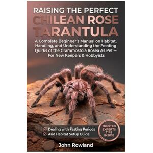 ROWLAND, JOHN RAISING THE PERFECT CHILEAN ROSE TARANTULA: A Complete Beginner’s Manual On Habitat, Handling, And Understanding The Feeding Quirks Of The Grammostola Rosea As Pet — For New Keepers & Hobbyists ROWLAND, JOHN RAISING THE PERFECT CHILEAN ROSE TARANTULA: A Complete Beginner’s Manual On Habitat, Handling, And Understanding The Feeding Quirks Of The Grammostola Rosea As Pet — For New Keepers & Hobbyists