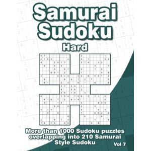 Books & Publishing, Flatline Samurai Style Sudoku Puzzle Book with 210 Hard Puzzles: Difficult Samurai Sudoku Puzzles with 1000 9x9 Sudoku for Advanced Books & Publishing, Flatline Samurai Style Sudoku Puzzle Book with 210 Hard Puzzles: Difficult Samurai Sudoku Puzzles with 1000 9x9 Sudoku for Advanced