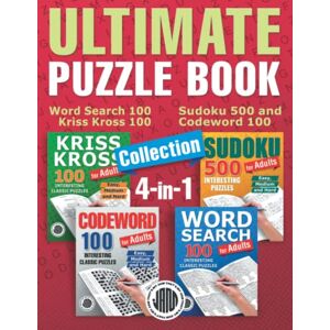 That's Write Ultimate Puzzle Book Collection 4 in 1: Word Search 100, Kriss Kross 100, Sudoku 500 and Codeword 100. 4 Book in 1 That's Write Ultimate Puzzle Book Collection 4 in 1: Word Search 100, Kriss Kross 100, Sudoku 500 and Codeword 100. 4 Book in 1