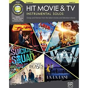 Staff, Alfred Publishing Hit Movie & TV Instrumental Solos: Songs and Themes from the Latest Movies and Television Shows (Trombone) (Book & CD) Staff, Alfred Publishing Hit Movie & TV Instrumental Solos: Songs and Themes from the Latest Movies and Television Shows (Trombone) (Book & CD)