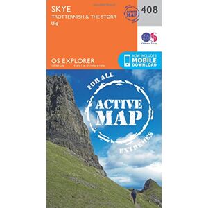 Ordnance Survey Skye – Trotternish and the Storr Map Weatherproof Uig OS Explorer Active Map 408 Scotland Walks Hiking Maps Adventure Ordnance Survey Skye – Trotternish and the Storr Map Weatherproof Uig OS Explorer Active Map 408 Scotland Walks Hiking Maps Adventure