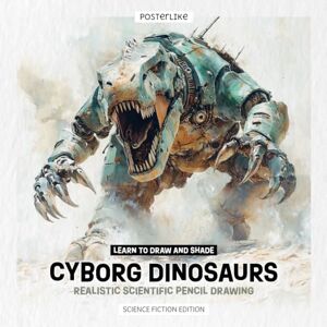 Editions, Posterlike Learn to Draw and Shade Cyborg Dinosaurs: Realistic Scientific Pencil Drawing Editions, Posterlike Learn to Draw and Shade Cyborg Dinosaurs: Realistic Scientific Pencil Drawing