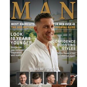 Vayne, Marisol Best Haircuts for Men Over 40: The Ultimate Grooming Guide with 360° Visuals, Face Shape Styles, and Barber Instructions to Look 10 Years Younger & Boost Confidence Vayne, Marisol Best Haircuts for Men Over 40: The Ultimate Grooming Guide with 360° Visuals, Face Shape Styles, and Barber Instructions to Look 10 Years Younger & Boost Confidence