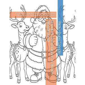 Sample, Ricko Dupri Reindeer Shenanigans in Winter Wonderland: 62 Playful Zentangle Patterns of Santa, Snowy Mischief, and Four Reindeer in Holiday Chaos Sample, Ricko Dupri Reindeer Shenanigans in Winter Wonderland: 62 Playful Zentangle Patterns of Santa, Snowy Mischief, and Four Reindeer in Holiday Chaos