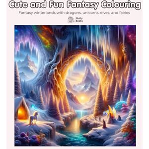 Molly Books Cute and Fun Fantasy Colouring: Fantasy winterlands with dragons, unicorns, elves, and fairies Molly Books Cute and Fun Fantasy Colouring: Fantasy winterlands with dragons, unicorns, elves, and fairies