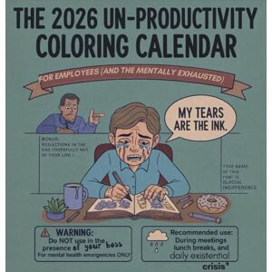 Bon, Marta The 2026 Un-Productivity Coloring Calendar Bon, Marta The 2026 Un-Productivity Coloring Calendar