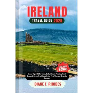 F. Rhodes, Diane IRELAND TRAVEL GUIDE 2026: Insider Tips, Hidden Gems, Budget-Smart Planning, Scenic Routes & Stress-Free Itineraries for First-Time and Returning Travelers F. Rhodes, Diane IRELAND TRAVEL GUIDE 2026: Insider Tips, Hidden Gems, Budget-Smart Planning, Scenic Routes & Stress-Free Itineraries for First-Time and Returning Travelers