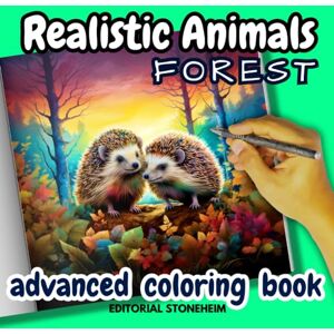 Stoneheim, H. Heim Editorial Advanced realistic animal adult coloring books, forest animals and nature coloring books for adults, for kids, hyper realism grayscale: Fun and ... book, adult coloring book animals and nature Stoneheim, H. Heim Editorial Advanced realistic animal adult coloring books, forest animals and nature coloring books for adults, for kids, hyper realism grayscale: Fun and ... book, adult coloring book animals and nature