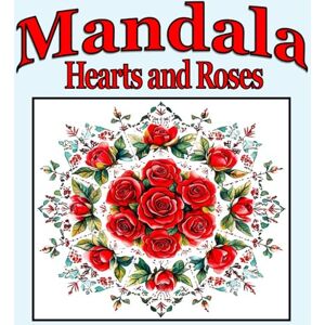 Adams, Dale Mandala Hearts and Roses Adult Coloring Book: A Calming and Relaxing Experience Adams, Dale Mandala Hearts and Roses Adult Coloring Book: A Calming and Relaxing Experience
