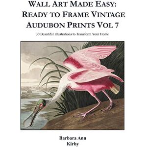 Kirby, Barbara Ann Wall Art Made Easy: Ready to Frame Vintage Audubon Prints Vol 7: 30 Beautiful Illustrations to Transform Your Home Kirby, Barbara Ann Wall Art Made Easy: Ready to Frame Vintage Audubon Prints Vol 7: 30 Beautiful Illustrations to Transform Your Home