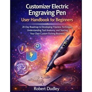 Dudley, Robert Customizer Electric Engraving Pen User Handbook for beginners: 28-Day Roadmap to Developing Flawless Technique, Understanding Tool Anatomy, and Starting Your Own Custom Etching Business Dudley, Robert Customizer Electric Engraving Pen User Handbook for beginners: 28-Day Roadmap to Developing Flawless Technique, Understanding Tool Anatomy, and Starting Your Own Custom Etching Business