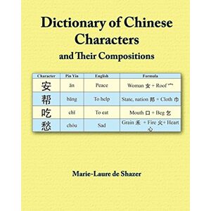 de Shazer, Mrs Marie-Laure R Dictionary of Chinese Characters and Their Compositions de Shazer, Mrs Marie-Laure R Dictionary of Chinese Characters and Their Compositions
