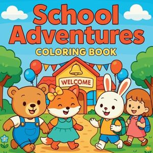 Martin, Chris School Adventures Coloring Book Martin, Chris School Adventures Coloring Book