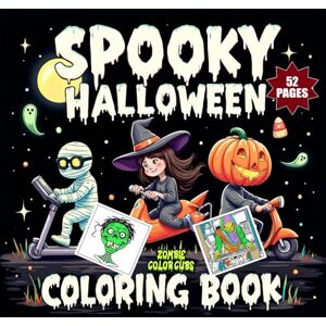 Cubs, Zombie Color Spooky Halloween Coloring Book: 50 creepy, funny, and charming illustrations perfect for kids, teens, adults and families who love Halloween,cute fun ... stress relief (Scary Coloring Books Series) Cubs, Zombie Color Spooky Halloween Coloring Book: 50 creepy, funny, and charming illustrations perfect for kids, teens, adults and families who love Halloween,cute fun ... stress relief (Scary Coloring Books Series)