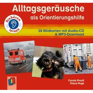 Preuß, Carola Alltagsgeräusche als Orientierungshilfe: 28 Bildkarten mit Audio-CD & MP3-Download zum Hörverstehen Preuß, Carola Alltagsgeräusche als Orientierungshilfe: 28 Bildkarten mit Audio-CD & MP3-Download zum Hörverstehen