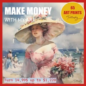 de Tullasky, Olivier ⭐$ Make Money with My Art – Turn Art into Profit! $⭐: 65 Authentic Art Prints to Cut, Frame, and Resell for Profit de Tullasky, Olivier ⭐$ Make Money with My Art – Turn Art into Profit! $⭐: 65 Authentic Art Prints to Cut, Frame, and Resell for Profit