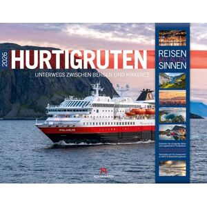 Hurtigruten Kalender 2026 Unterwegs zwischen Bergen und Kirkenes: Stilsicherer Norwegen-Kalender im großen Querformat (54x42 cm) Kreuzfahrtroute Hurtigruten Kalender 2026 Unterwegs zwischen Bergen und Kirkenes: Stilsicherer Norwegen-Kalender im großen Querformat (54x42 cm) Kreuzfahrtroute