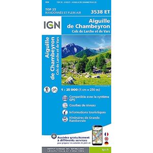 Institut Géographique National Aiguille de Chambeyron / Cols de Larche et de Vars: 3538ET (TOP 25) Institut Géographique National Aiguille de Chambeyron / Cols de Larche et de Vars: 3538ET (TOP 25)