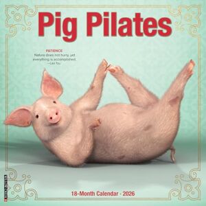 Willow Creek Press Pig Pilates 2026 Wall Calendar Willow Creek Press Pig Pilates 2026 Wall Calendar