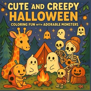 Harper, Chloe Cute and Creepy Halloween Coloring Fun with Adorable Monsters: A Spooky Coloring Book for Adults and Teens with Ghosts, Skeletons, and Cozy Creepy Creatures for Relaxation Harper, Chloe Cute and Creepy Halloween Coloring Fun with Adorable Monsters: A Spooky Coloring Book for Adults and Teens with Ghosts, Skeletons, and Cozy Creepy Creatures for Relaxation