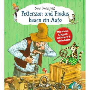 Nordqvist, Sven Pettersson und Findus bauen ein Auto Nordqvist, Sven Pettersson und Findus bauen ein Auto