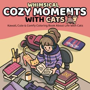 Wiyono, Louis Davilla Whimsical Cozy Moments With Cats: Kawaii, Cute & Comfy Coloring Book About Daily Life With Cats For Teens And Adults Wiyono, Louis Davilla Whimsical Cozy Moments With Cats: Kawaii, Cute & Comfy Coloring Book About Daily Life With Cats For Teens And Adults