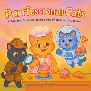 Lume, Iro Purrfessional Cats: A Fun and Cozy Coloring Book of Cats with Careers Relaxing, Funny and Purrfect for Cat Lovers of all Ages Lume, Iro Purrfessional Cats: A Fun and Cozy Coloring Book of Cats with Careers Relaxing, Funny and Purrfect for Cat Lovers of all Ages