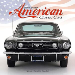 Avonside Publishing Ltd American Classic Cars 2026 Calendar Square Wall Calendar Car Enthusiast Gift Plastic Free Packaging by Avonside Publishing Avonside Publishing Ltd American Classic Cars 2026 Calendar Square Wall Calendar Car Enthusiast Gift Plastic Free Packaging by Avonside Publishing