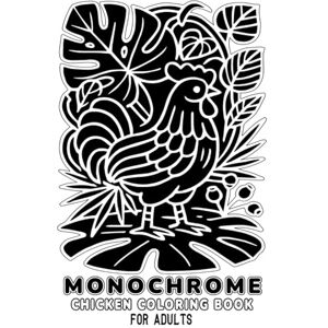 Creations, Tazabu Monochrome Chicken Coloring Book for Adults: 45 Single-Color Designs with Chickens Creative and Stress-Free Coloring for Grown-Ups Creations, Tazabu Monochrome Chicken Coloring Book for Adults: 45 Single-Color Designs with Chickens Creative and Stress-Free Coloring for Grown-Ups