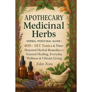 Nora, Eden Apothecary Medicinal Herbs: Herbal Medicinal Guide— 400+ DIY Tonics & Time-Honored Herbal Remedies for Natural Healing, Everyday Wellness & Vibrant Living Nora, Eden Apothecary Medicinal Herbs: Herbal Medicinal Guide— 400+ DIY Tonics & Time-Honored Herbal Remedies for Natural Healing, Everyday Wellness & Vibrant Living