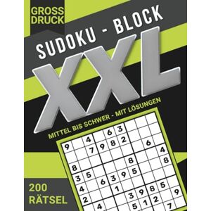 Schaffer, Jochen Sudoku Großdruck XXL für Erwachsene und Senioren 200 gut lesbare Rätsel von mittel bis schwer mit extra großen Zahlen: Übersichtlicher Sudoku-Block ... – Rätselserie für Erwachsene und Senioren) Schaffer, Jochen Sudoku Großdruck XXL für Erwachsene und Senioren 200 gut lesbare Rätsel von mittel bis schwer mit extra großen Zahlen: Übersichtlicher Sudoku-Block ... – Rätselserie für Erwachsene und Senioren)