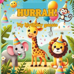 Ella, Oma HURRAH! My Birthday Guests – Creative Guestbook for Children’s Birthdays (Ages 1–7): Memory Book with 189 Pages for 15 Guests Space for Photos, Stickers & Entries 22 x 22 cm Softcover Ella, Oma HURRAH! My Birthday Guests – Creative Guestbook for Children’s Birthdays (Ages 1–7): Memory Book with 189 Pages for 15 Guests Space for Photos, Stickers & Entries 22 x 22 cm Softcover