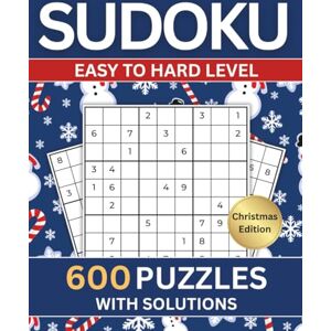 Publications, HT Rai Sudoku Puzzle Book For Adults Large Print: 600 Easy To Very Hard Levels With Full Solutions Six Puzzles per Page Christmas Edition (Festive Sudoku Puzzle Series for Adults – Large Print) Publications, HT Rai Sudoku Puzzle Book For Adults Large Print: 600 Easy To Very Hard Levels With Full Solutions Six Puzzles per Page Christmas Edition (Festive Sudoku Puzzle Series for Adults – Large Print)