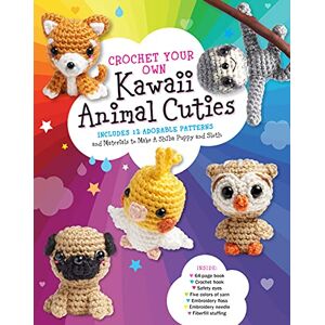 Gálusz, Kati Crochet Your Own Kawaii Animal Cuties: Includes 12 Adorable Patterns and Materials to Make a Shiba Puppy and Sloth Inside: 64 page book, Crochet ... floss, Embroidery needle, Fiberfill stuffing Gálusz, Kati Crochet Your Own Kawaii Animal Cuties: Includes 12 Adorable Patterns and Materials to Make a Shiba Puppy and Sloth Inside: 64 page book, Crochet ... floss, Embroidery needle, Fiberfill stuffing