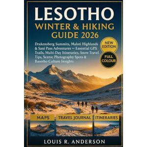 Anderson, Louis R. Lesotho Hiking & Highlands Adventure Travel Guide 2026: Drakensberg Summits, Maloti Highlands & Sani Pass Adventures — Essential GPX Trails, Multi-Day ... Photography Spots & Basotho Culture Insights Anderson, Louis R. Lesotho Hiking & Highlands Adventure Travel Guide 2026: Drakensberg Summits, Maloti Highlands & Sani Pass Adventures — Essential GPX Trails, Multi-Day ... Photography Spots & Basotho Culture Insights