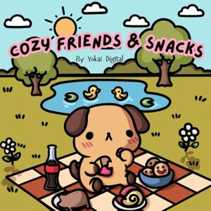 Digital, Yokai Cozy Friends & Snacks coloring book: Kawaii animal and Mexican food themed coloring book for all ages, stress relief, Premium version Digital, Yokai Cozy Friends & Snacks coloring book: Kawaii animal and Mexican food themed coloring book for all ages, stress relief, Premium version