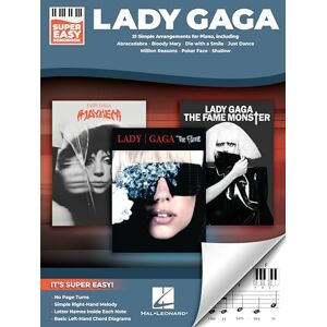 Lady Gaga Super Easy Songbook. Piano Solo.: 21 Simple Arrangements for Piano Lady Gaga Super Easy Songbook. Piano Solo.: 21 Simple Arrangements for Piano