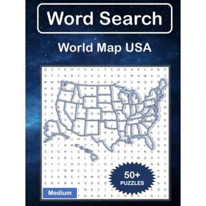 Sane Ape Word Search Puzzle : World Map USA (24 x 24 Medium) with more than 50 Fun Puzzles, 600 Words & Solutions: (Brain Games, For Sparking Memory, Focus, ... With Find Game) (Word Search : World Map) Sane Ape Word Search Puzzle : World Map USA (24 x 24 Medium) with more than 50 Fun Puzzles, 600 Words & Solutions: (Brain Games, For Sparking Memory, Focus, ... With Find Game) (Word Search : World Map)